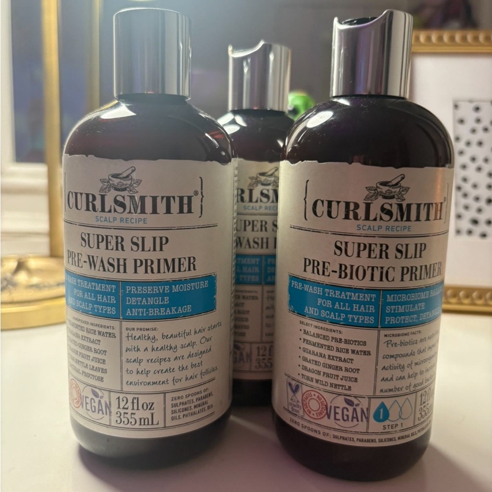 Curlsmith Super Slip Pre-Wash Primer - Brown and Blue